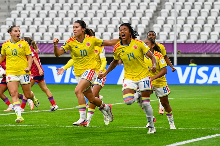 Imagen del partido entre Colombia y Costa Rica por la fecha 1 del Grupo E del Mundial Femenino Sub-20 2026.