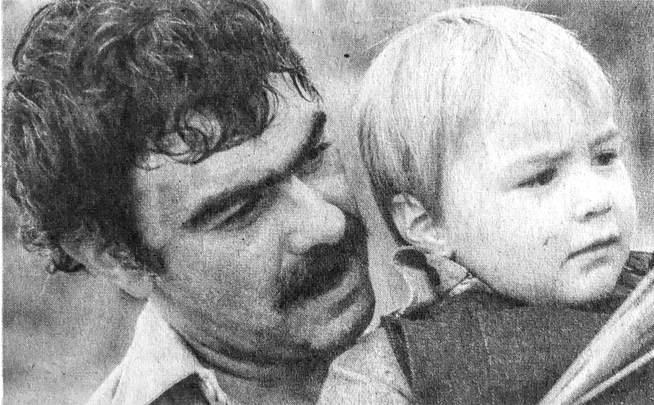 Germán Castro Caycedo con Catalina, su hija.