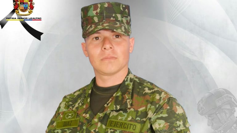 Soldado profesional Jorge Arbey Díaz Arias, asesinado por las disidencias en Valle del Cauca.