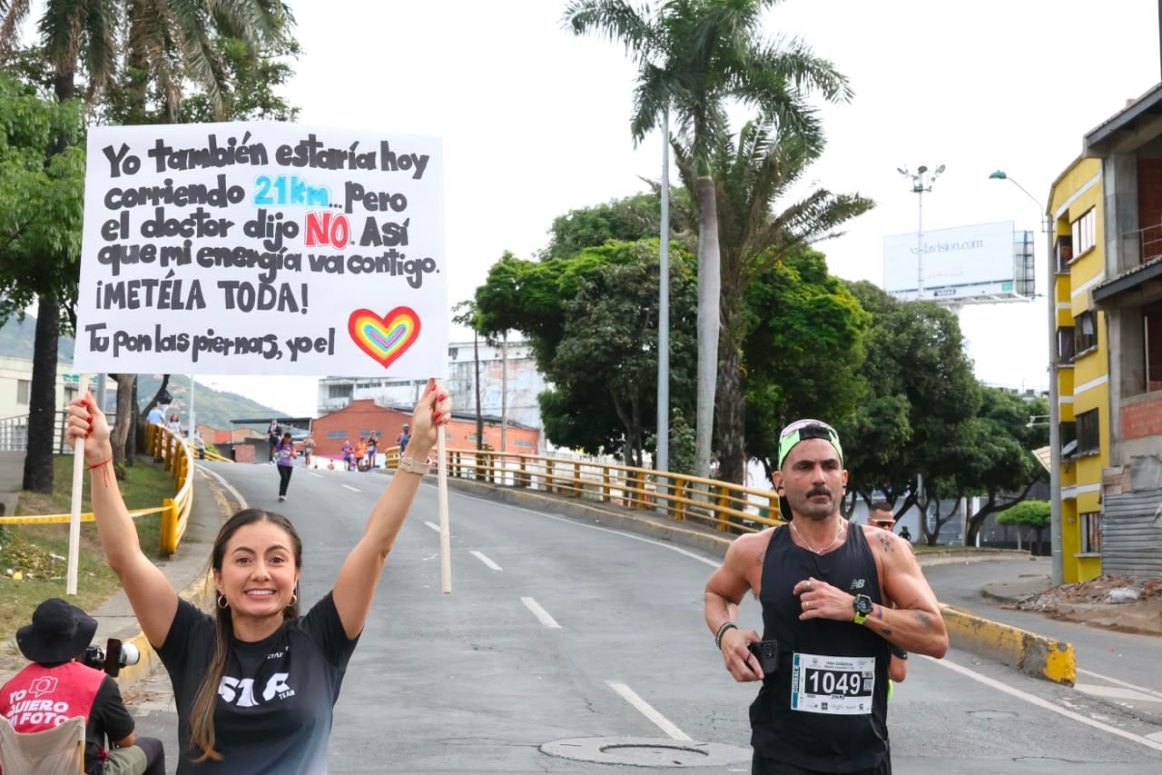 Así se vivió la media maratón de Cali.