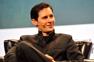 Pavel Durov, director ejecutivo y cofundador de Telegram, habla en el escenario durante el primer día de TechCrunch Disrupt SF 2015 en Pier 70 el 21 de septiembre de 2015 en San Francisco, California. (Foto de Steve Jennings/Getty Images para TechCrunch)