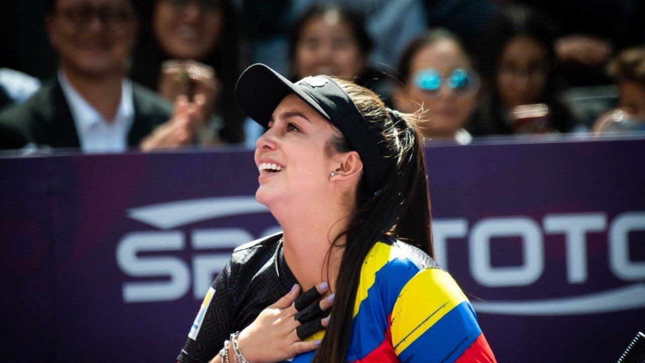 La colombiana Sara López se quedó con el Mundial de Tiro con Arco en México. Foto: Gobierno Tlaxcala.