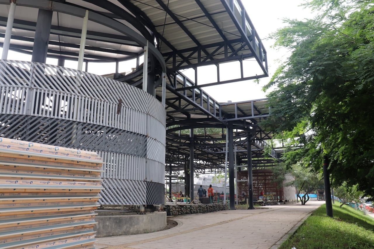 Así van las obras del parque Pacífico a 15 días de su entrega.