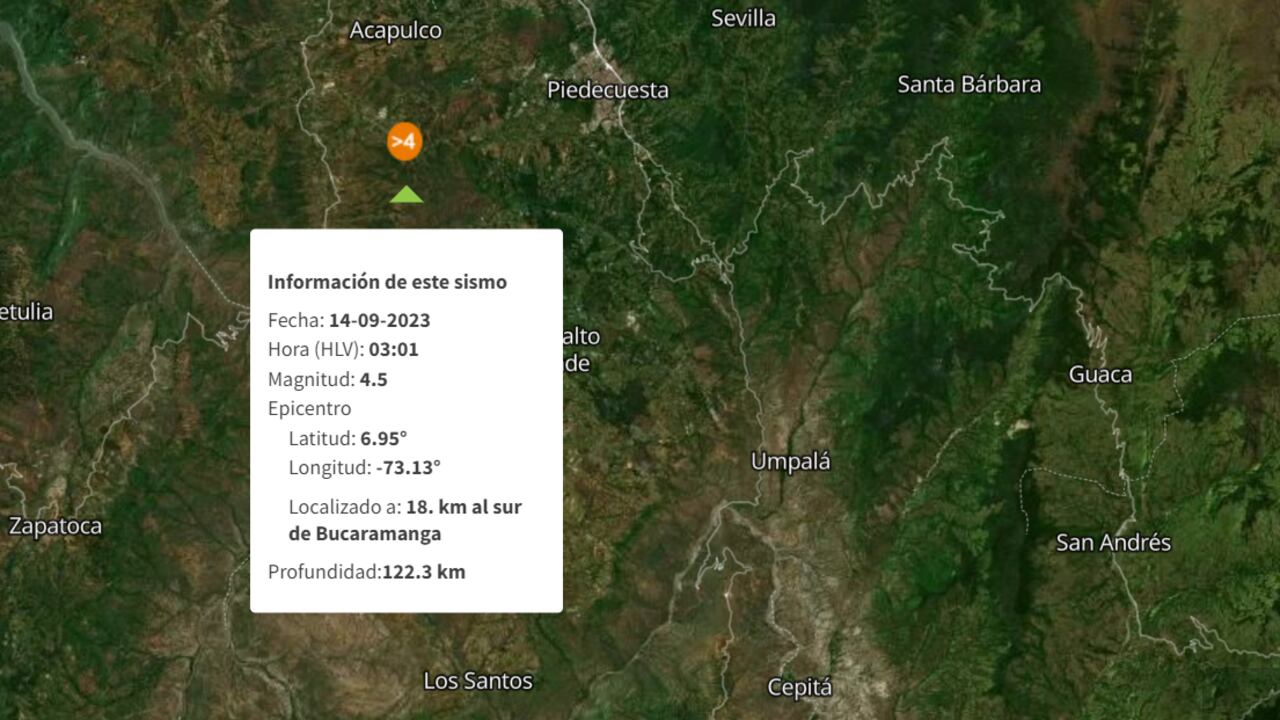 El temblor ocurrió en Colombia pero por su cercanía a Venezuela también se sintió en el país.