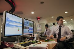 Cotización del dólar en la Bolsa de Valores de Colombia.