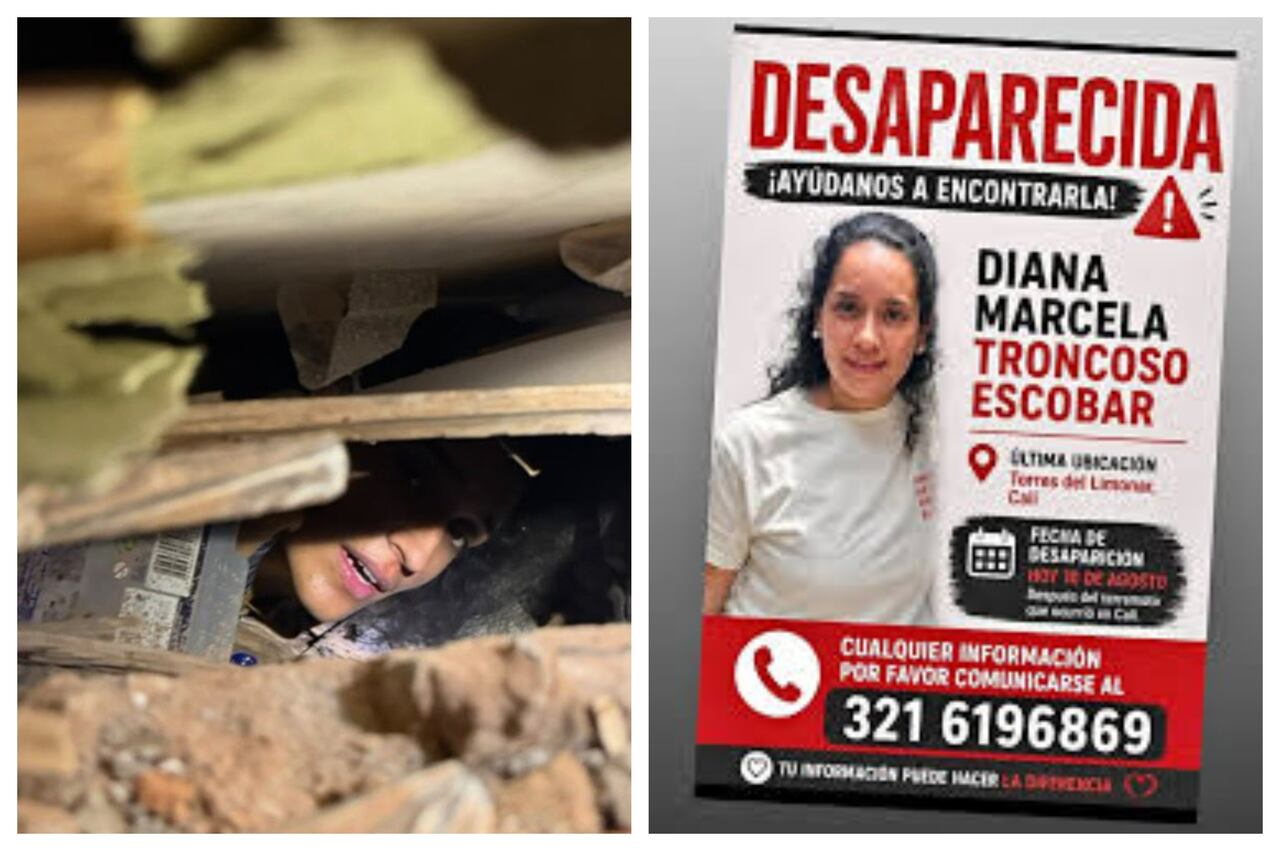 Diana Marcela Troncoso, médico rescatada con vida en Cali.
