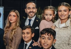 La nueva familia presidencial la componen el presidente Abelardo De La Espriella, su esposa Ana Lucía Pineda y sus cuatro hijos Lucía, Salvador, Filippo y Francesca (Tomada de las redes sociales de ADLE).