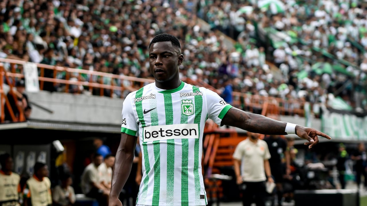 Marino Hinestroza, delantero de Atlético Nacional.