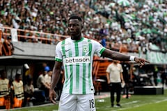 Marino Hinestroza, delantero de Atlético Nacional.
