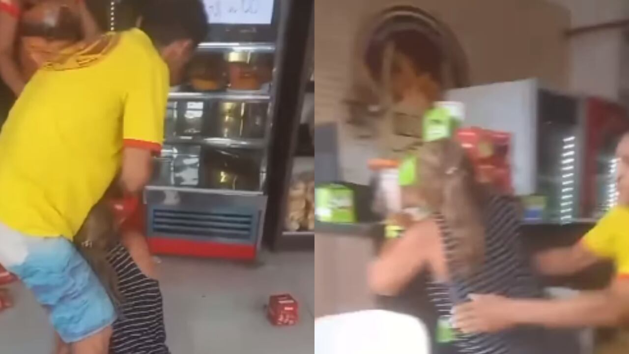 Los hechos se presentaron luego de que la vendedora atendiera al esposo de la protagonista de la pelea.