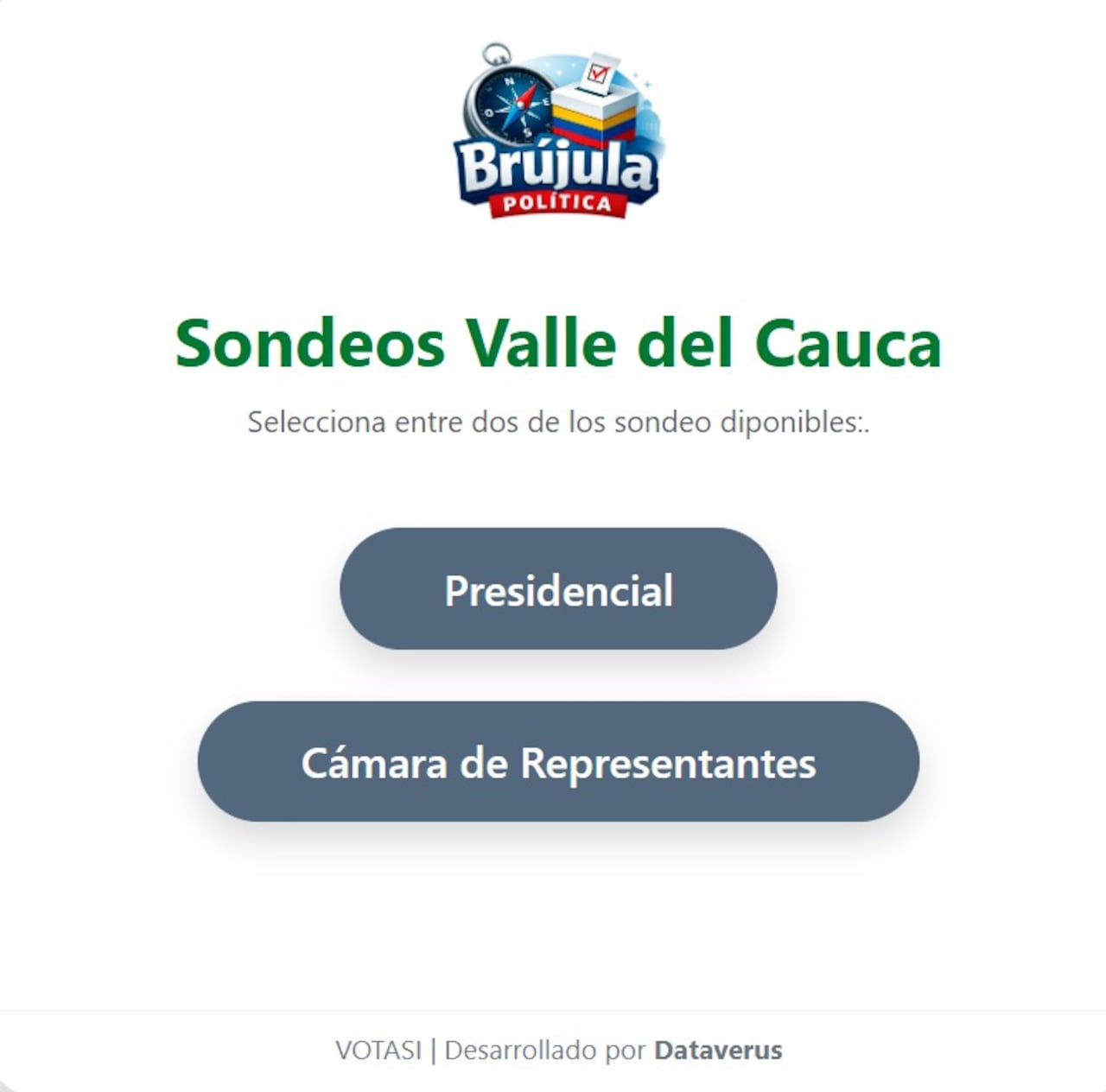 Herramienta digital Brújula Política.