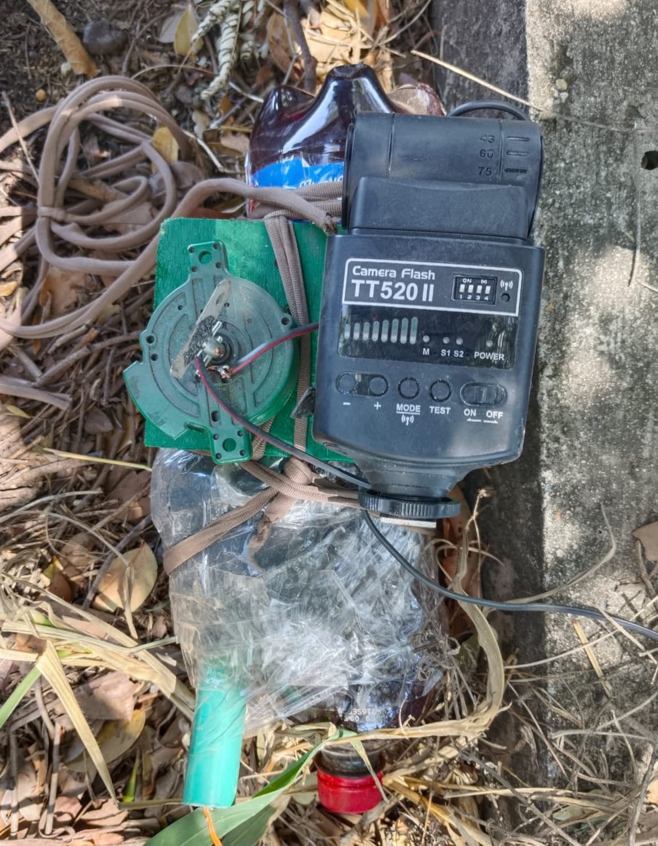 Uno de los explosivos incautados en el Cesar.