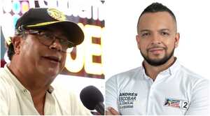 Presidente Gustavo Petro y el concejal de Cali Andrés Escobar