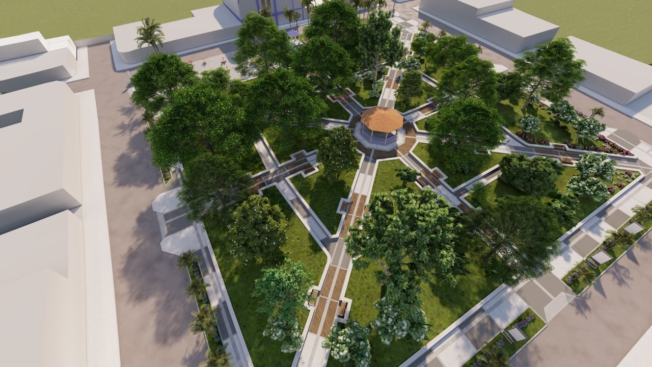 Gobernación del Valle presentó plan para transformar el parque central de El Dovio