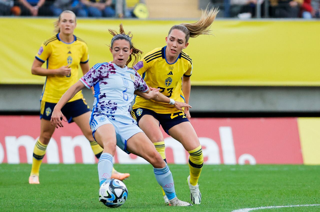 Imagen del partido ESpaña Vs. Suecia , en la Uefa National League femenina 2023-2024