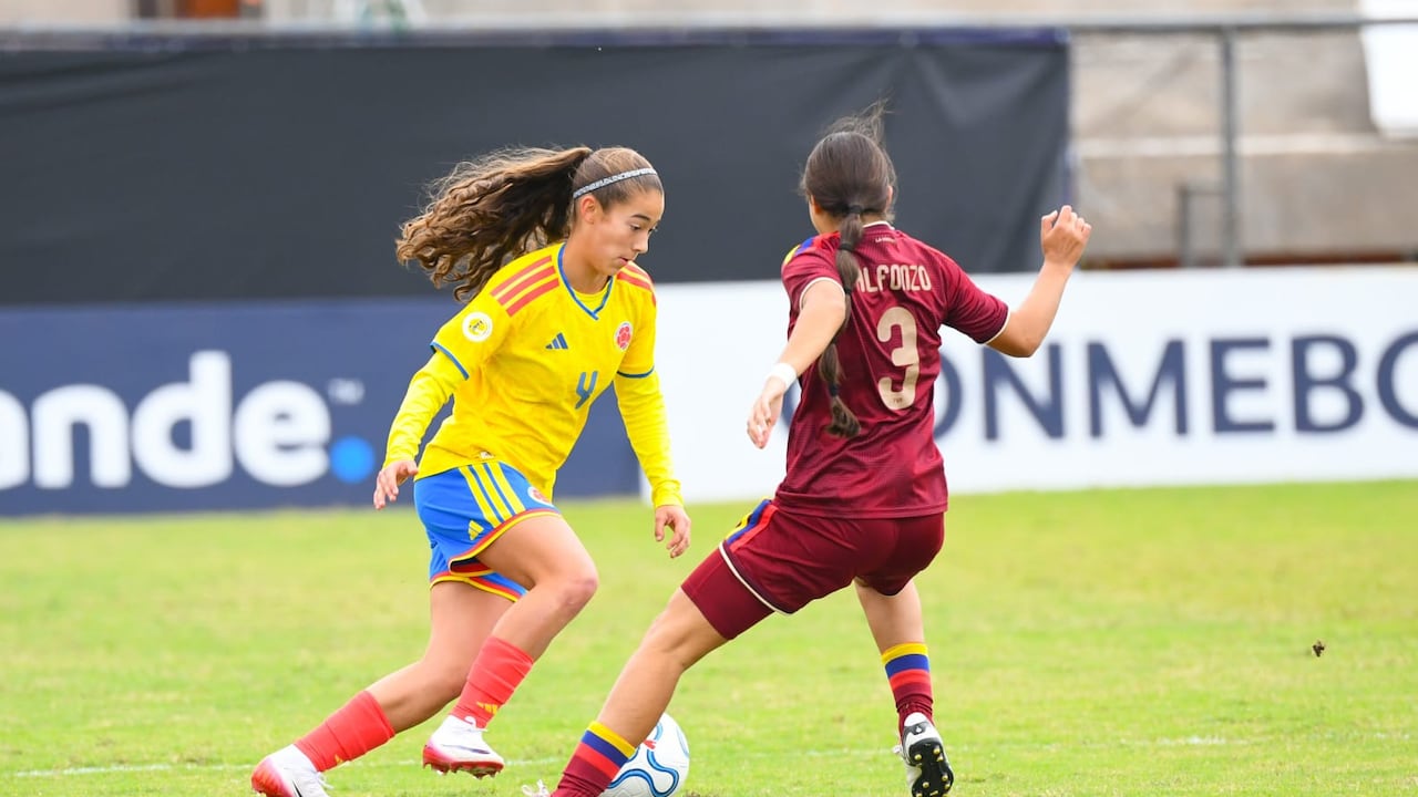 Colombia Femenina vs. Venezuela, por la Fase Final de la CONMEBOL Sub-17 2026, en el Estadio Ameliano, Villeta, Paraguay.