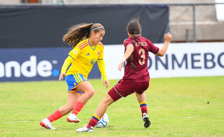 Colombia Femenina vs. Venezuela, por la Fase Final de la CONMEBOL Sub-17 2026, en el Estadio Ameliano, Villeta, Paraguay.