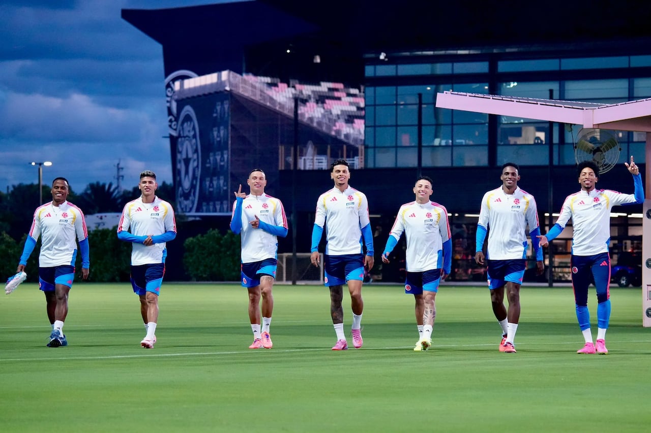 Parte del plantel de la Selección Colombia que se mide este sábado (15 de noviembre) a Nueva Zelanda