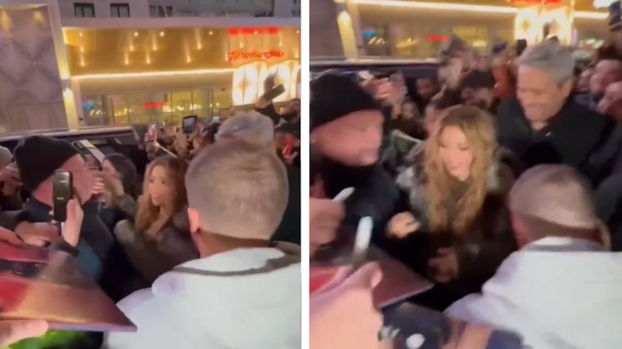 La cantante tuvo un multitudinario recibimiento en la entrada del show.