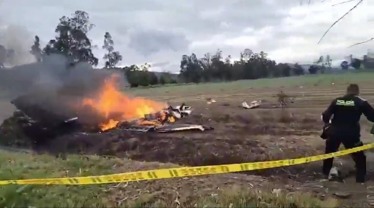 Así habría quedado la aeronave tras el siniestro.