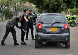 Luego de los dos atentados con granada en contra de la fuerza pública que se presentaron en menos de 24 horas en Jamundí, las autoridades anunciaron el fortalecimiento de los patrullajes en el municipio para garantizar la seguridad. Fotos Raúl Palacios / El País / 21 de Julio del 2023 Cali.