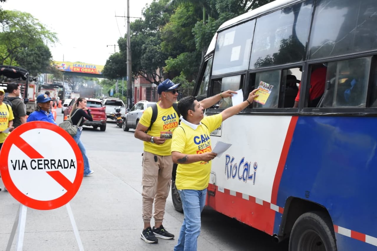 Apertura de las obras en la Avenida Ciudad de Cali.