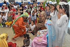 Celebración Novena Navideña Instituto de Ciegos y Sordos.
