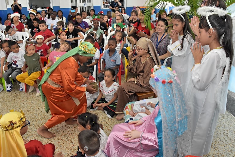 Celebración Novena Navideña Instituto de Ciegos y Sordos.