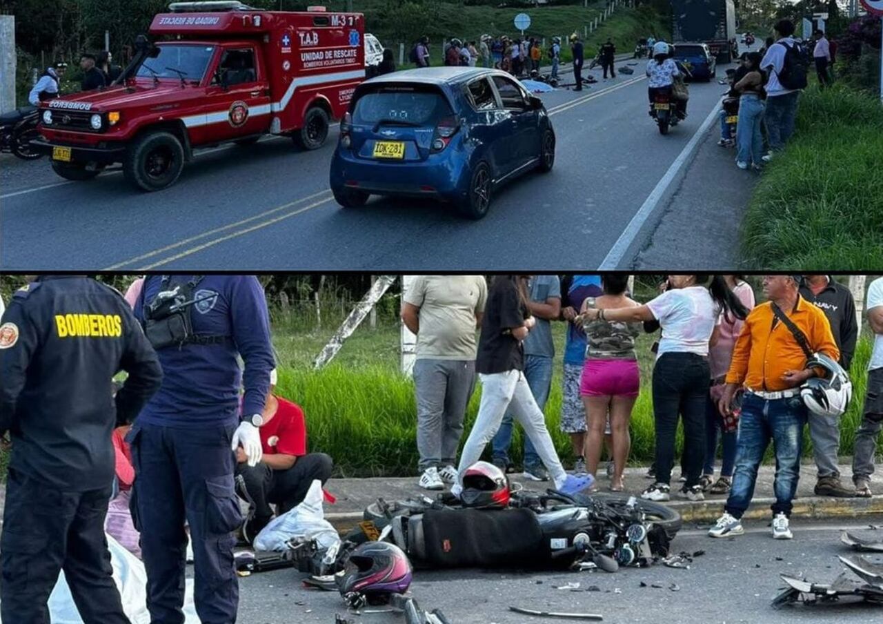 El vehículo que conducía la lideresa social, una motocicleta, quedó reducido a chatarra tras el accidente, registrado en la tarde de este sábado 30 de noviembre.