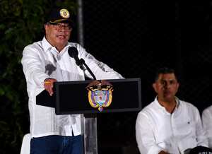 El presidemte de Colombia Gustavo Petro, visito a Cali a la inauguración del Bulevar del Oriente en el distrito de Aguabanca.