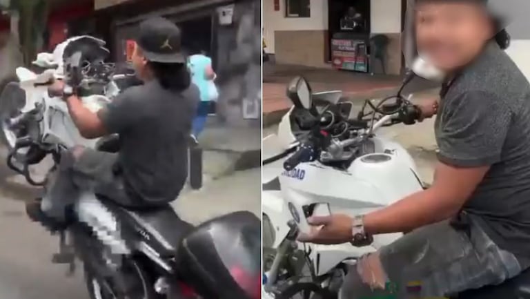 Denuncian que moto del tránsito estaría en manos de particulares en Cali