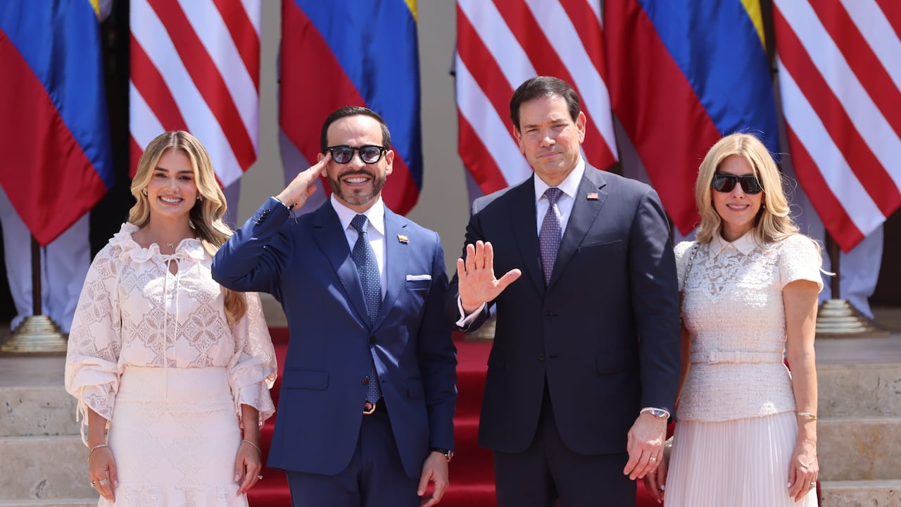 Marco Rubio con el presidente Abelardo De La Espriella, en la Sede Alterna de la Presidencia de la República en Barranquilla