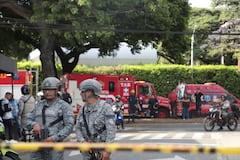 Atentado en inmediaciones de la base aérea Marco Fidel Suárez, en Cali.