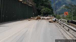 Afectaciones de la vía al Llano en estos momentos.