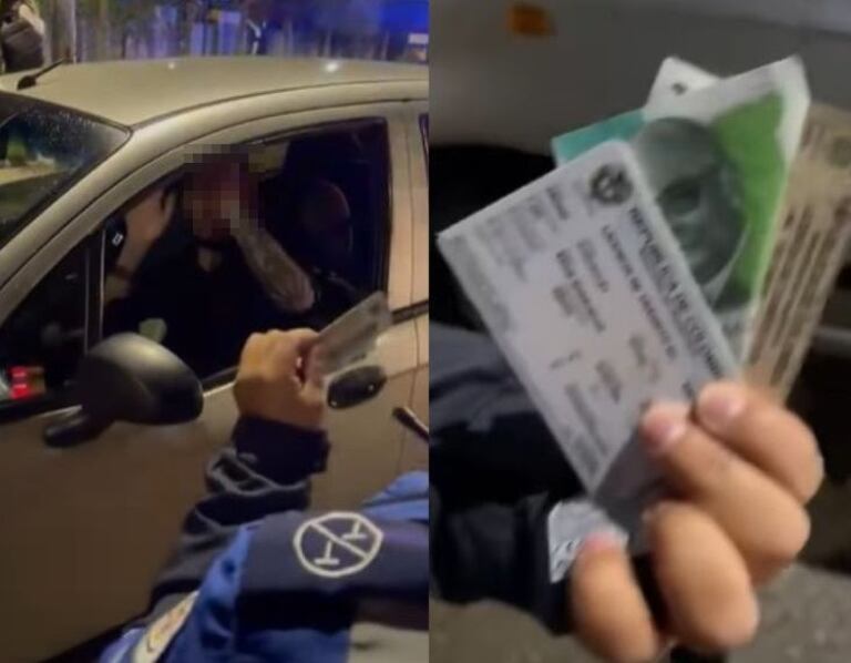 La agente de tránsito denunció al conductor por este comportamiento contrario a la ley y también adelantó el procedimiento de sanción por el incumplimiento de las normas viales.