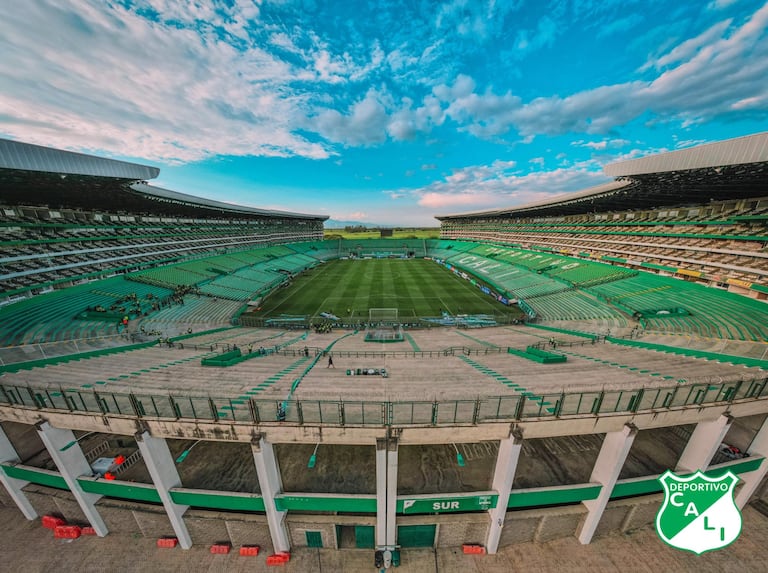 Imagen del estadio del Deportivo Cali, en Palmaseca.