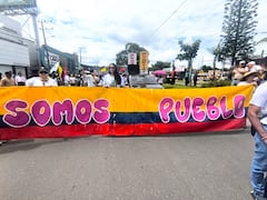 Movilización en Popayán, Cauca, en apoyo al alza del salario mínimo.