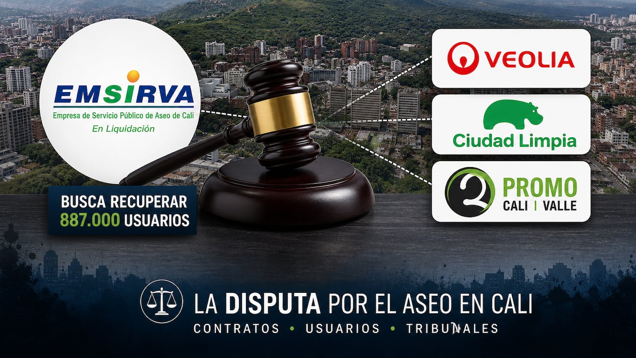La disputa por los usuarios entre Emsirva y las empresas de aseo que hoy prestan el servicio en Cali se deberá resolver en las próximas semanas.