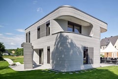 estructuras de cemento construidas con impresoras 3D