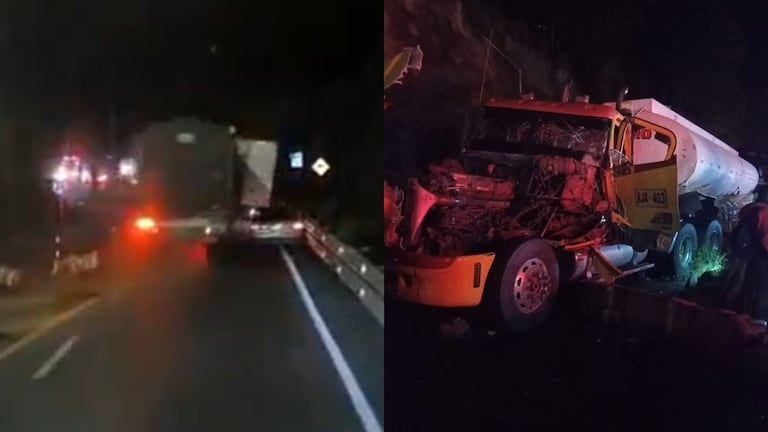 Imágenes del accidente ocurrido en el Alto de la Línea.