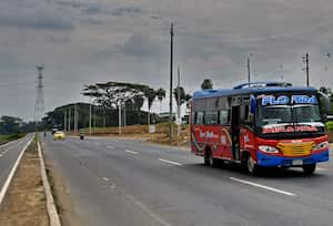 Inauguran doble vía Cali- Candelaria que empataría con el nuevo puente de Juanchito. Fotos Raúl Palacios / El País / 17 de Nov del 2023 Cali.