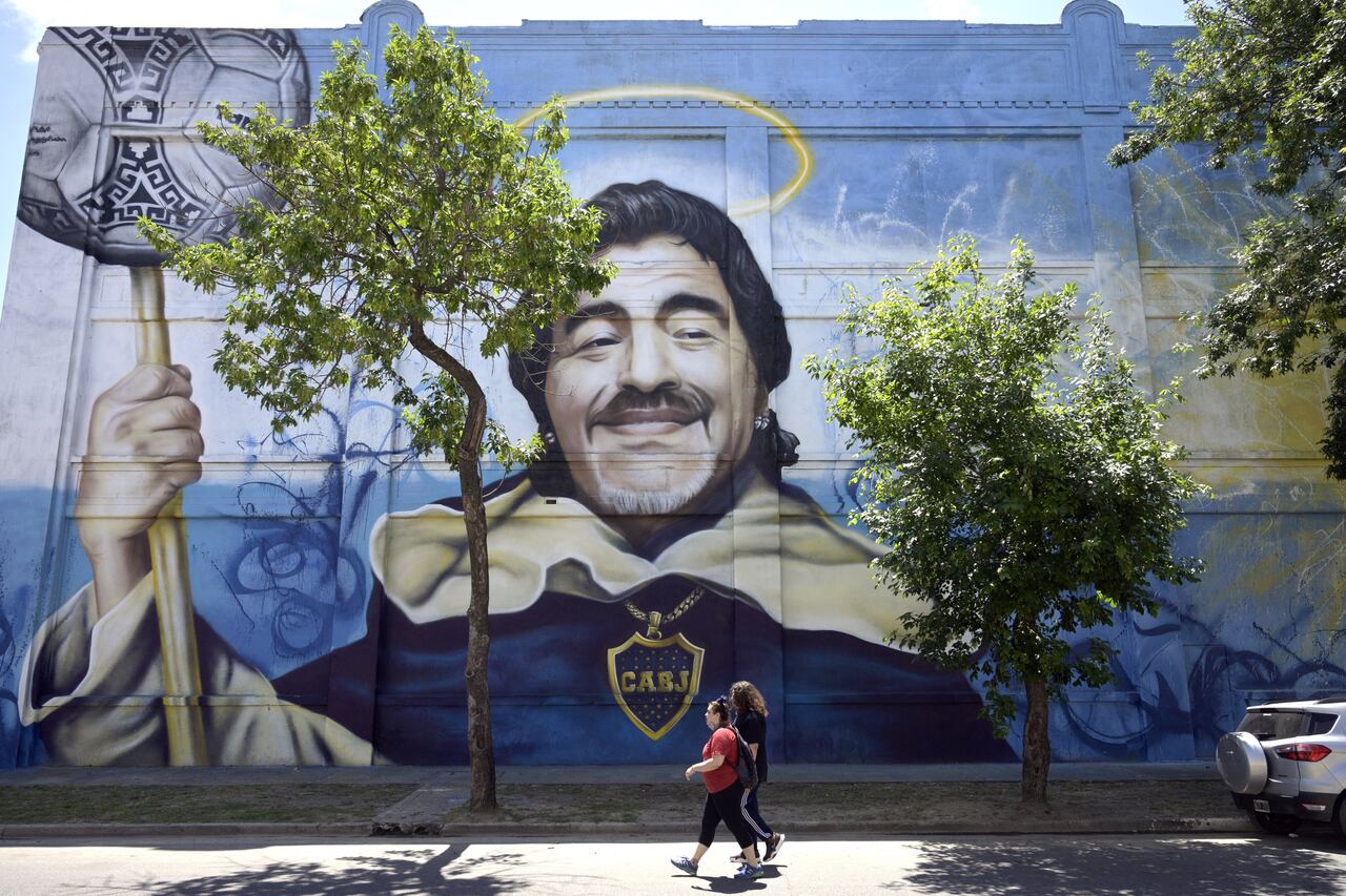 Mural de Diego Armando Maradona