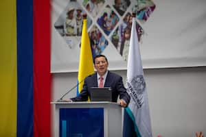 Registrador nacional, Hernán Penagos Giraldo, en la presentación del calendario electora.