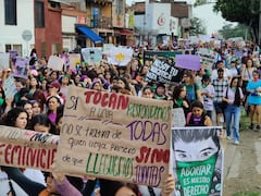 Marcha 8M en Cali - Una gran participación tiene la marcha convocada por diferentes colectivos feministas en Cali este 8 de marzo de 2025. José L. Guzmán / El País