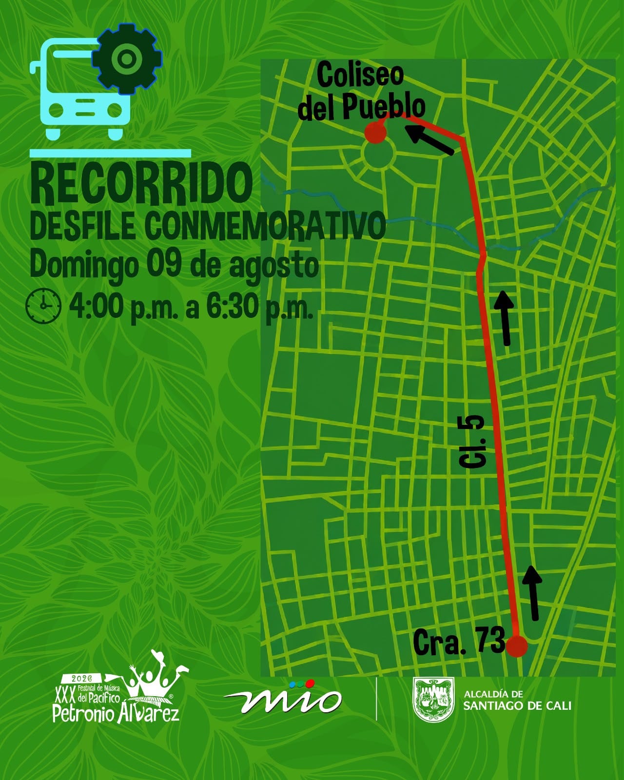 Los cambios se aplicarán a partir de las 4:00 p. m. en las rutas A70, A71, A72A, A73 y A75.