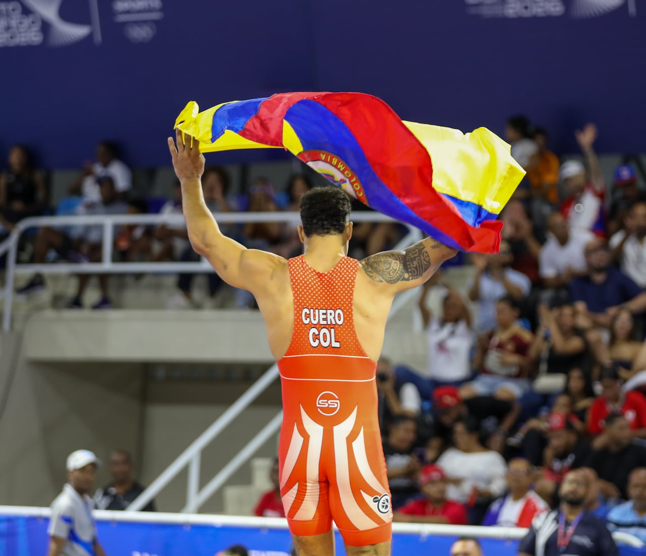 Jair Cuero logró el oro en los 77 kilogramos de la lucha grecorromana de los Juegos Centroamericanos y del Caribe 2026.