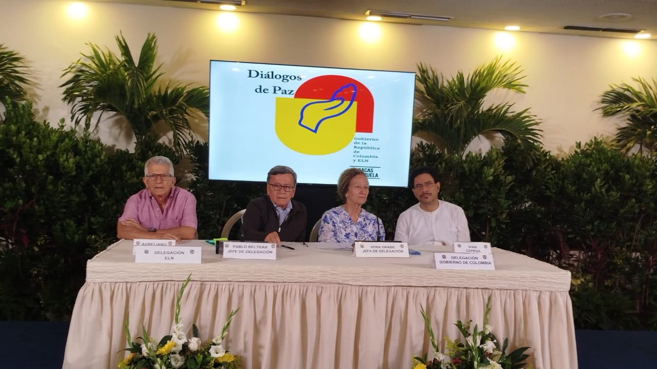 Delegación del Gobierno nacional y del ELN en Caracas, Venezuela.