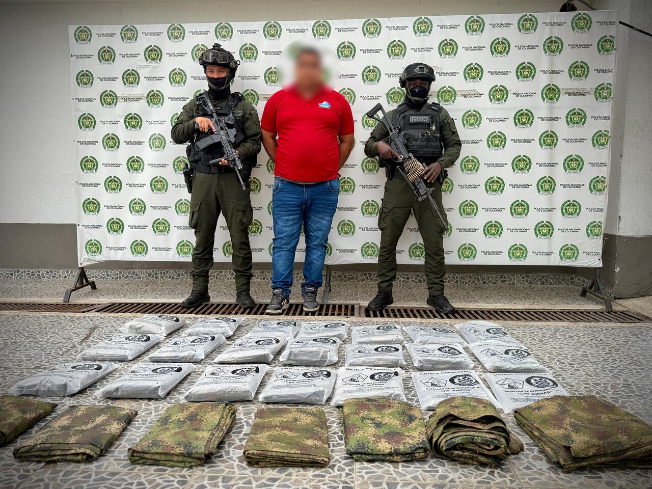 Incautación de cintelas en Popayán