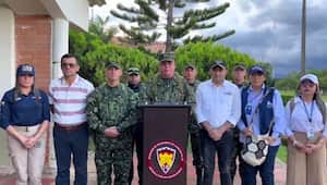 Comandante de las Fuerzas Militares, general Helder Fernán Giraldo Bonilla, en el consejo de seguridad del departamento de Arauca.