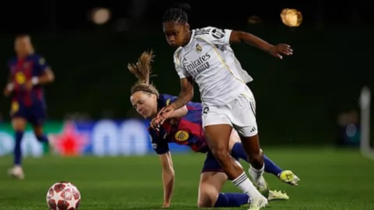 Linda Caicedo fue la figura del Real Madrid en la derrota ante el FC Barcelona.